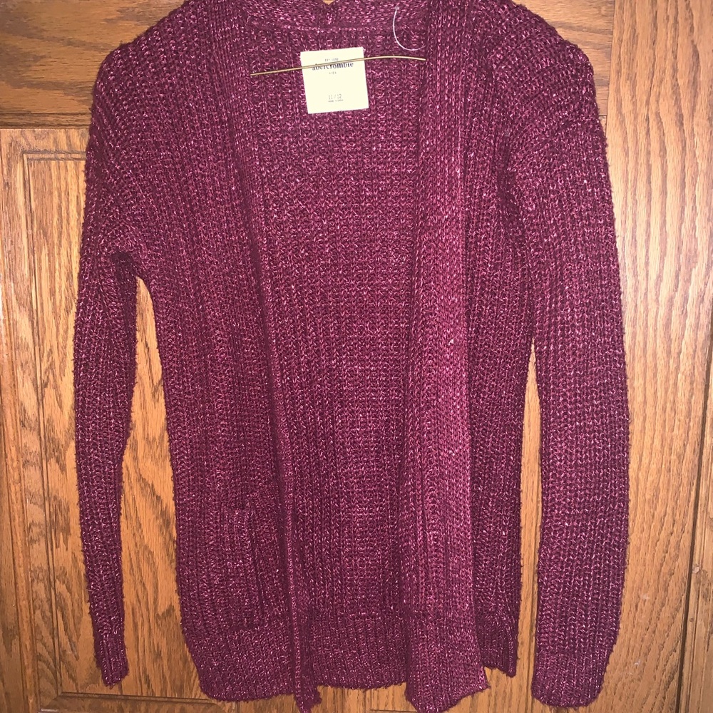 Abercrombie Kids- Button Down Shimmer Cardigan- 11/12 kids or XS women